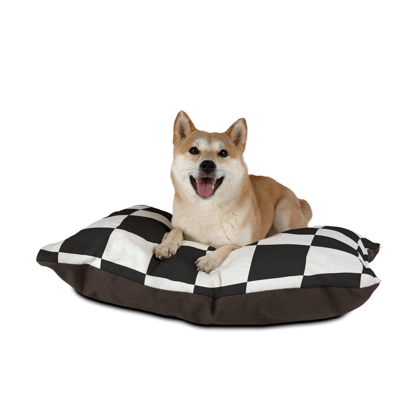Cozy Pet Bed - Heimtierbett Black & White Chess (S/M/L) - WOOVE