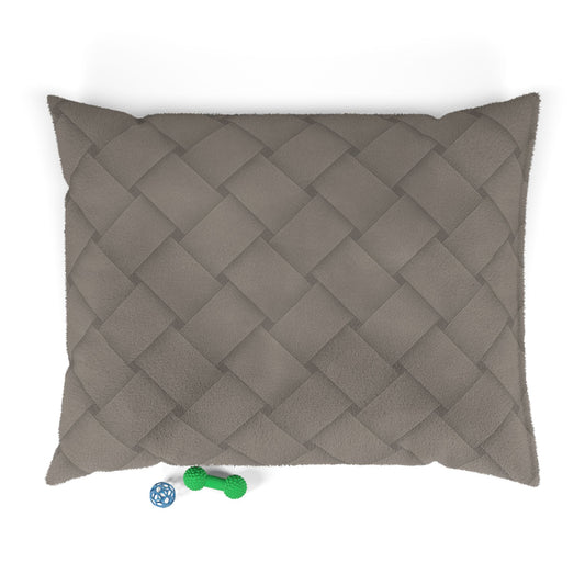 Cozy Pet Bed - Heimtierbett Brainded Pattern Taupe (S/M/L) - WOOVE