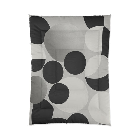 Design Comforter – stilvolle Tagesdecke mit weichem Griff - Silver Dots - WOOVE
