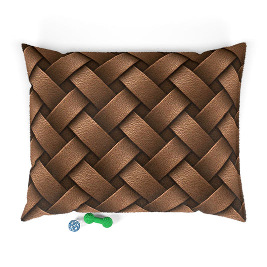Cozy Pet Bed - Heimtierbett Brainded Pattern Brown (S/M/L) - WOOVE