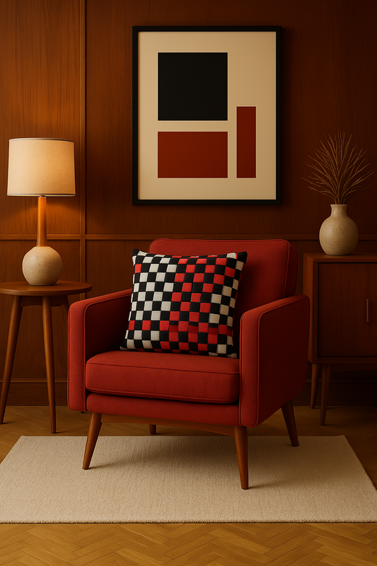 02 CHESS URBAN SIGNALS Multicolor l Kissenbezug - WOOVE