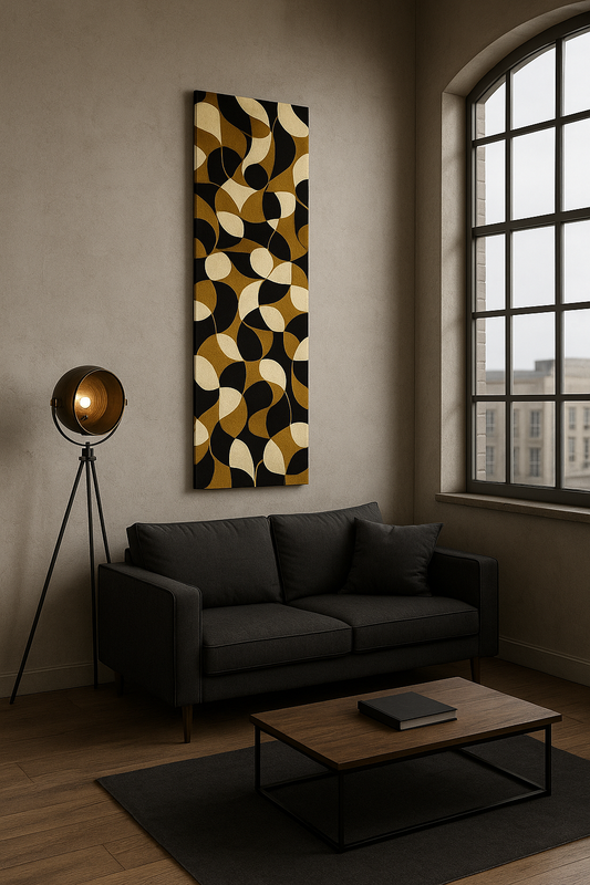 Golden Rhythm No.1 by NOA / Leinwandbild - WOOVE