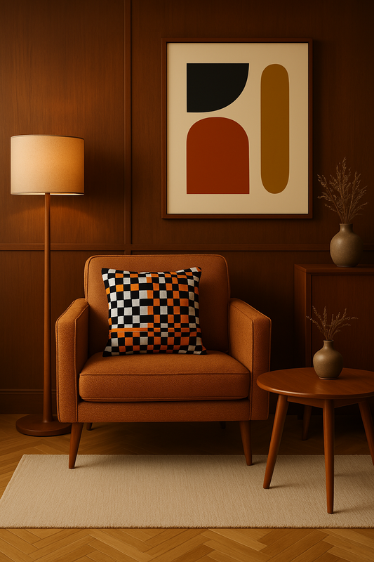 02 CHESS COLOR CODE Multicolor l Kissenbezug - WOOVE