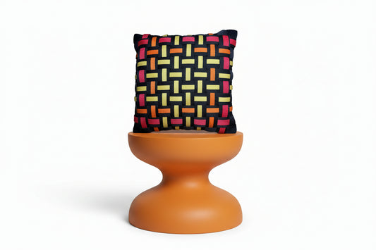 021 NEON GRID INFERNO Neonmix l Kissenbezug - WOOVE