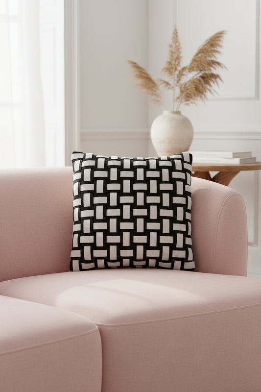 Anya - Handgewebtes Design-Kissen