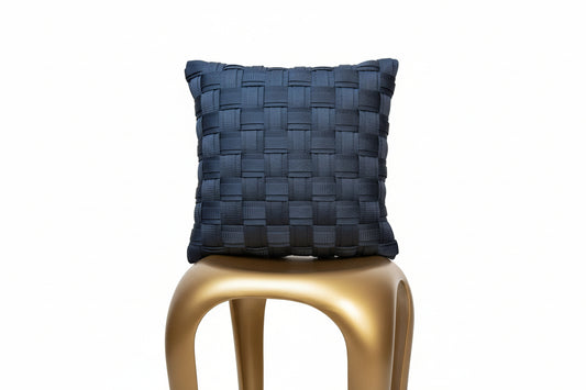 02 NOIR Schwarz l Kissenbezug - WOOVE