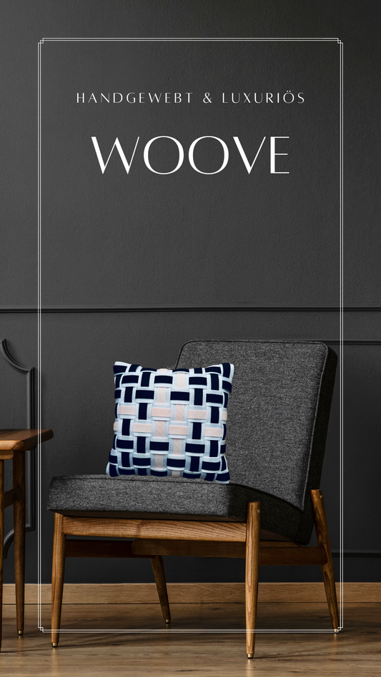 06 DUSTY CROSS Weiß, Schwarz & Puderrosa l Kissenbezug - WOOVE