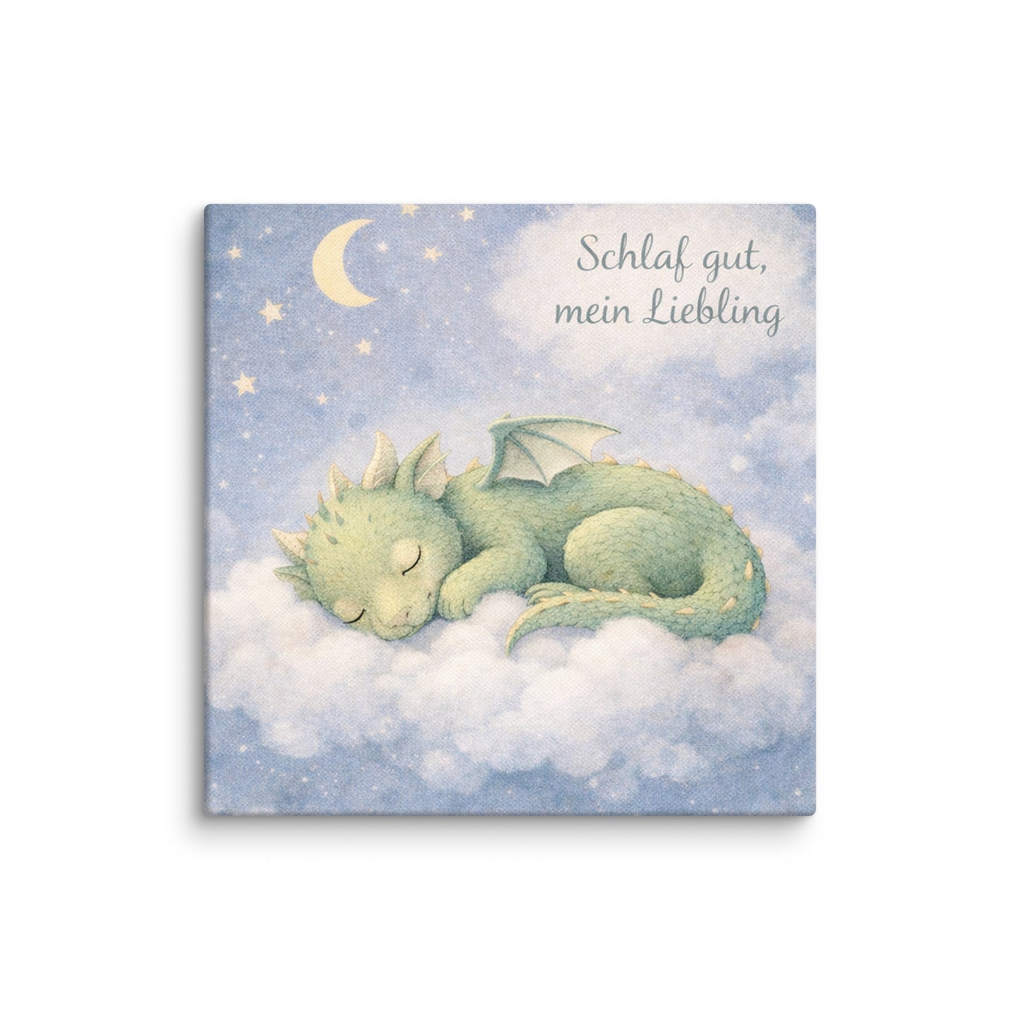 Schlaf gut / Mini-Leinwandbild