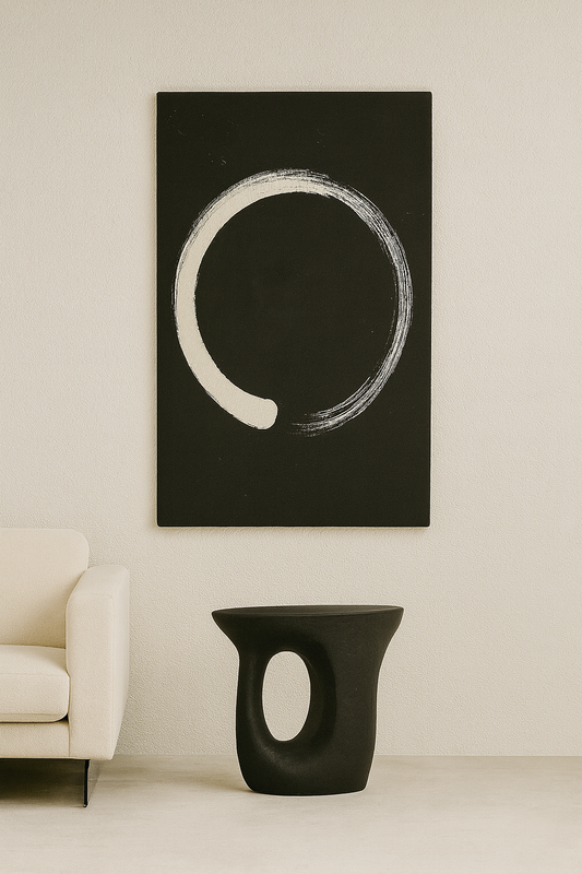 White Ensō/ Leinwandbild - WOOVE