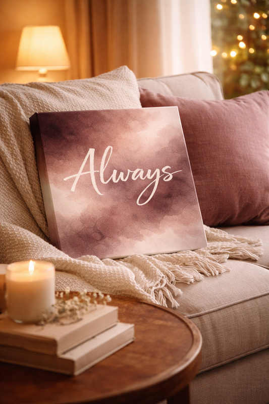 Always Mauve / Mini-Leinwandbild - WOOVE