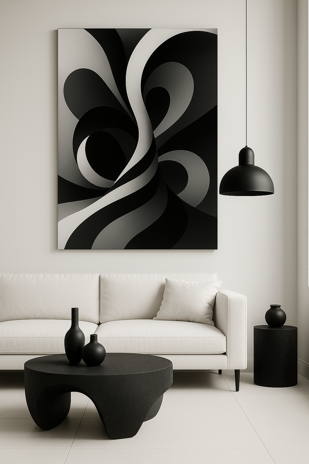 Waves & Shadows No.1 / Leinwandbild - WOOVE