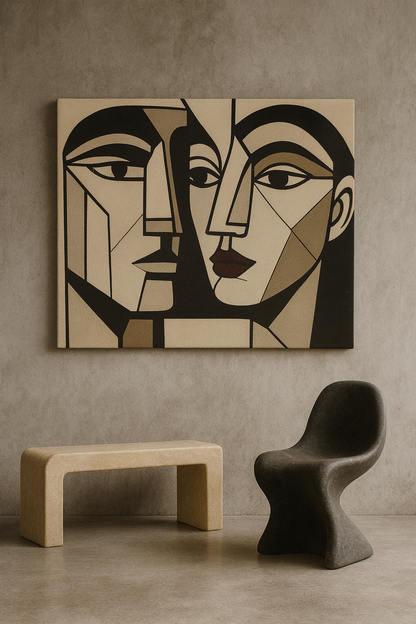 Architectural Faces / Leinwandbild