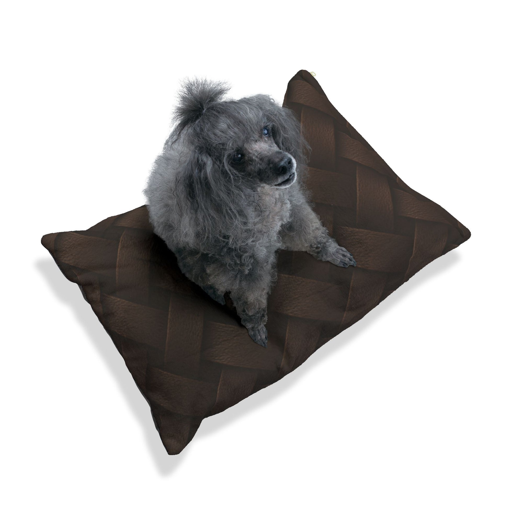 Cozy Pet Bed - Heimtierbett Brainded Pattern Dark Brown (S/M/L) - WOOVE