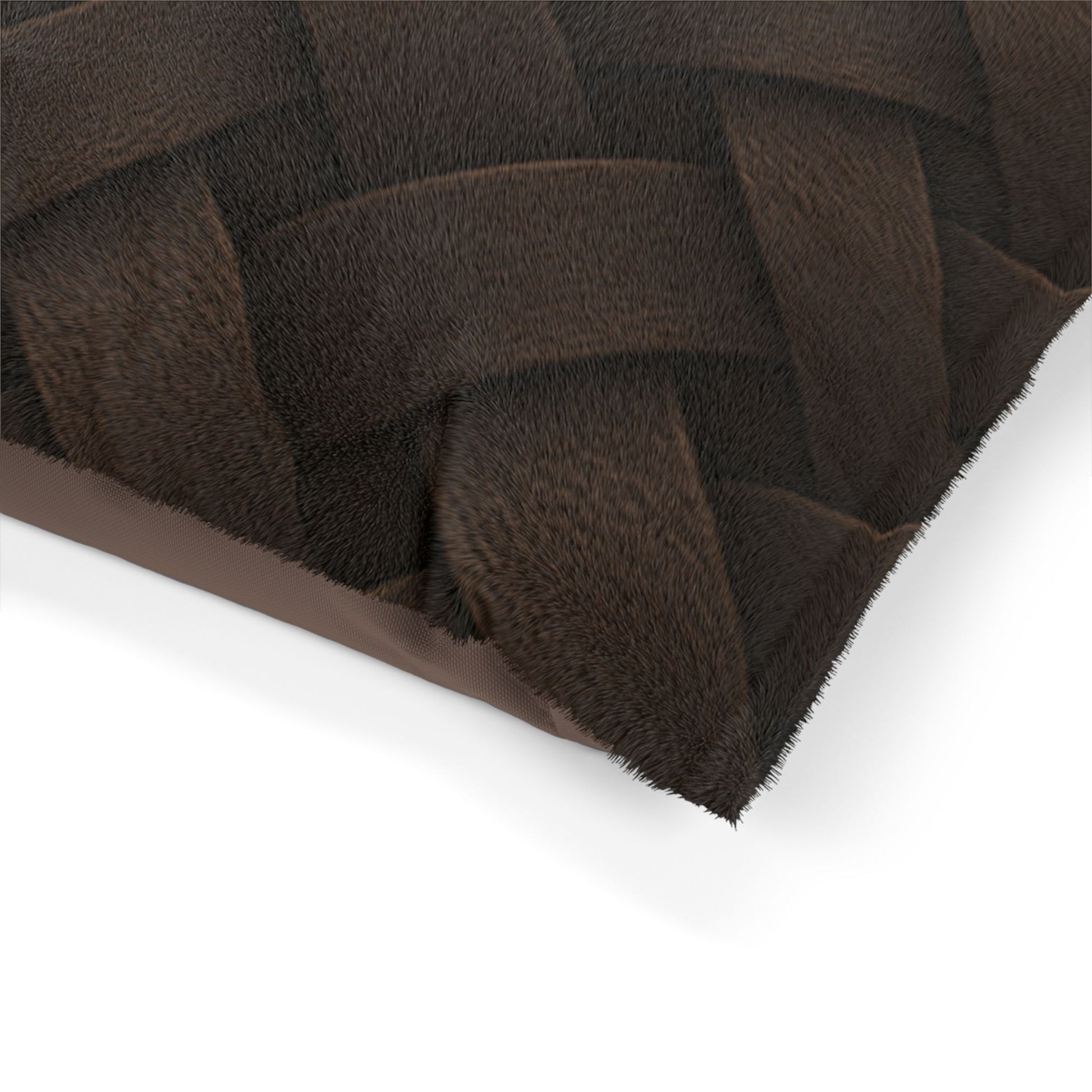 Cozy Pet Bed - Heimtierbett Brainded Pattern Dark Brown (S/M/L) - WOOVE