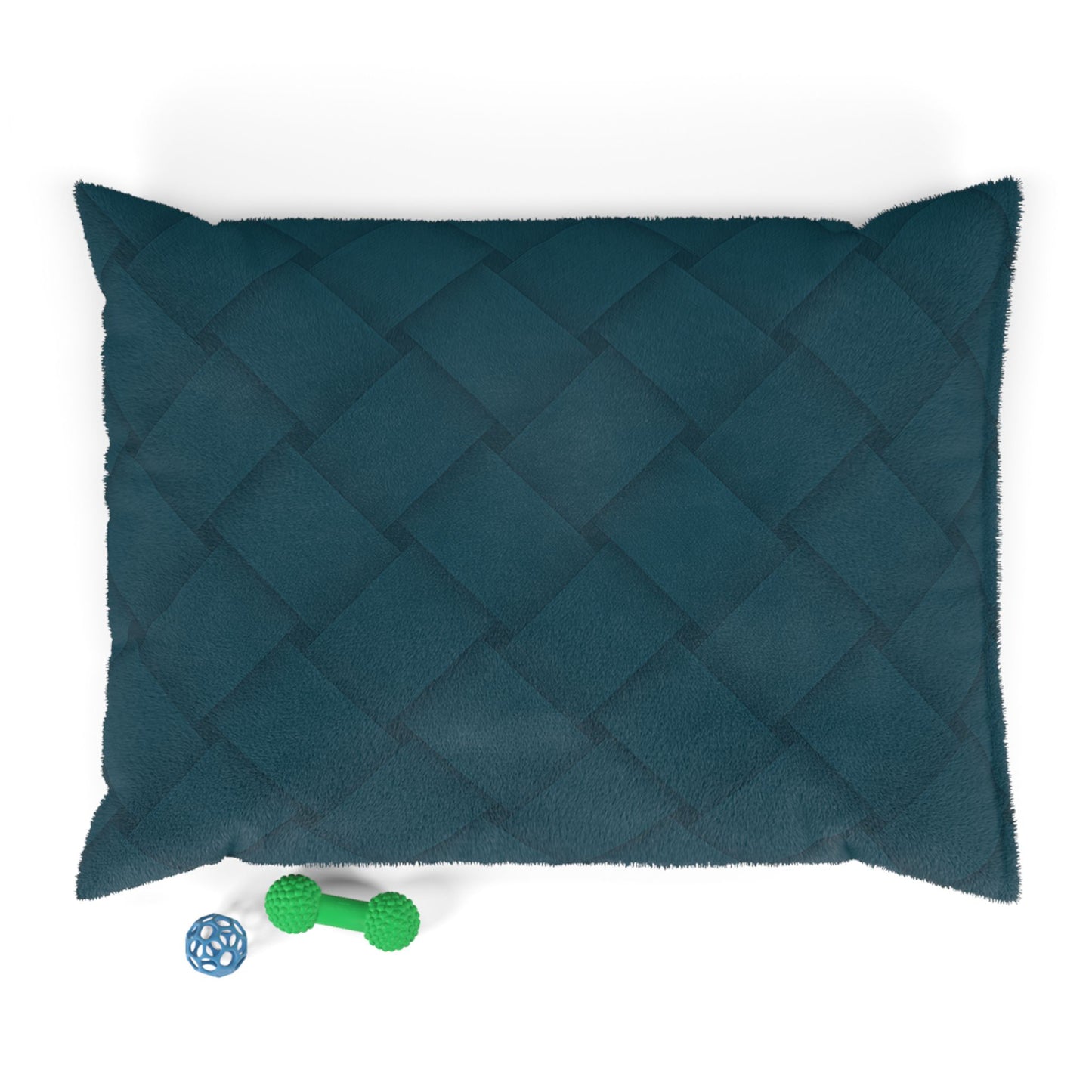 Cozy Pet Bed - Heimtierbett Brainded Pattern Petrol (S/M/L) - WOOVE