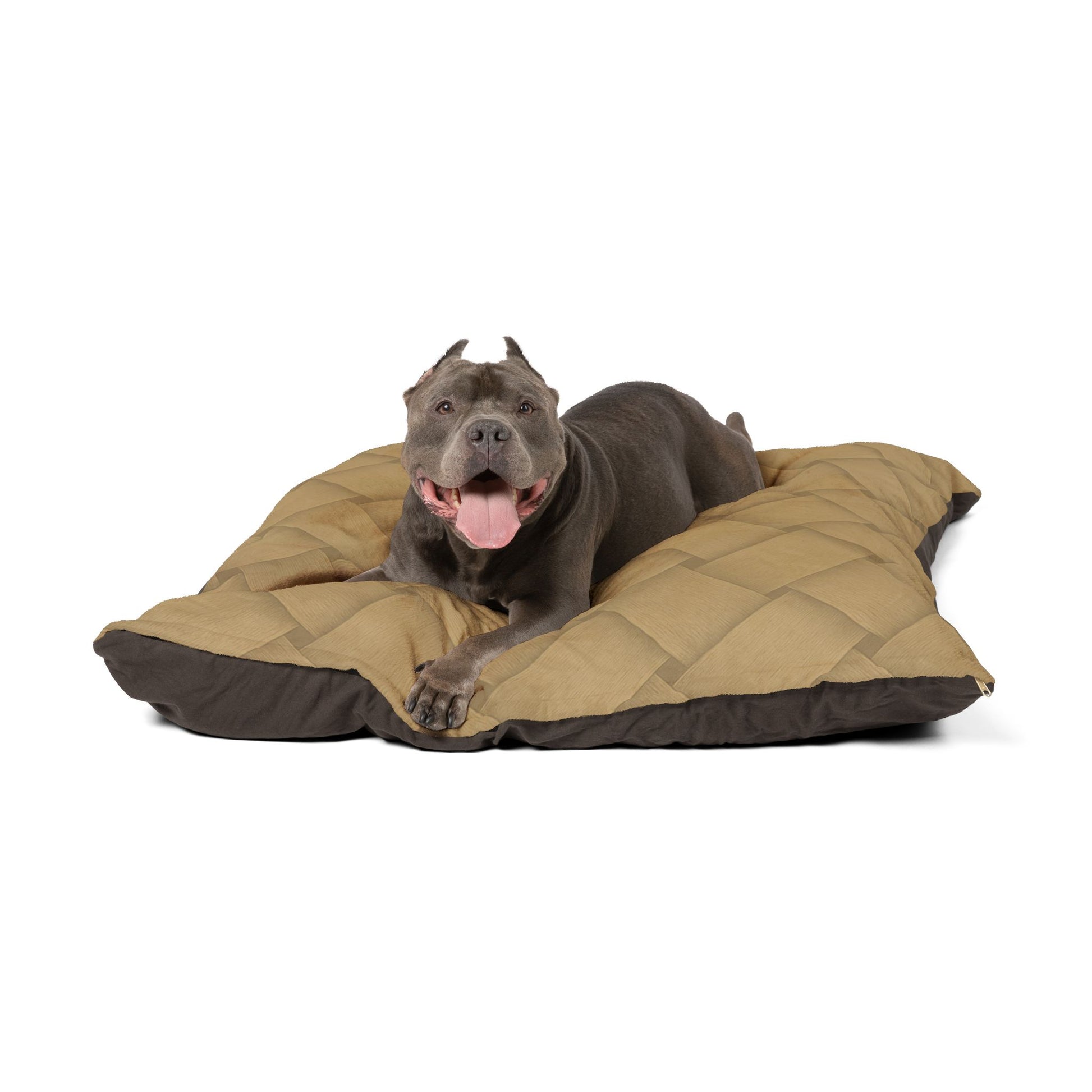 Cozy Pet Bed - Heimtierbett  Brainded Pattern Caramel (S/M/L) - WOOVE