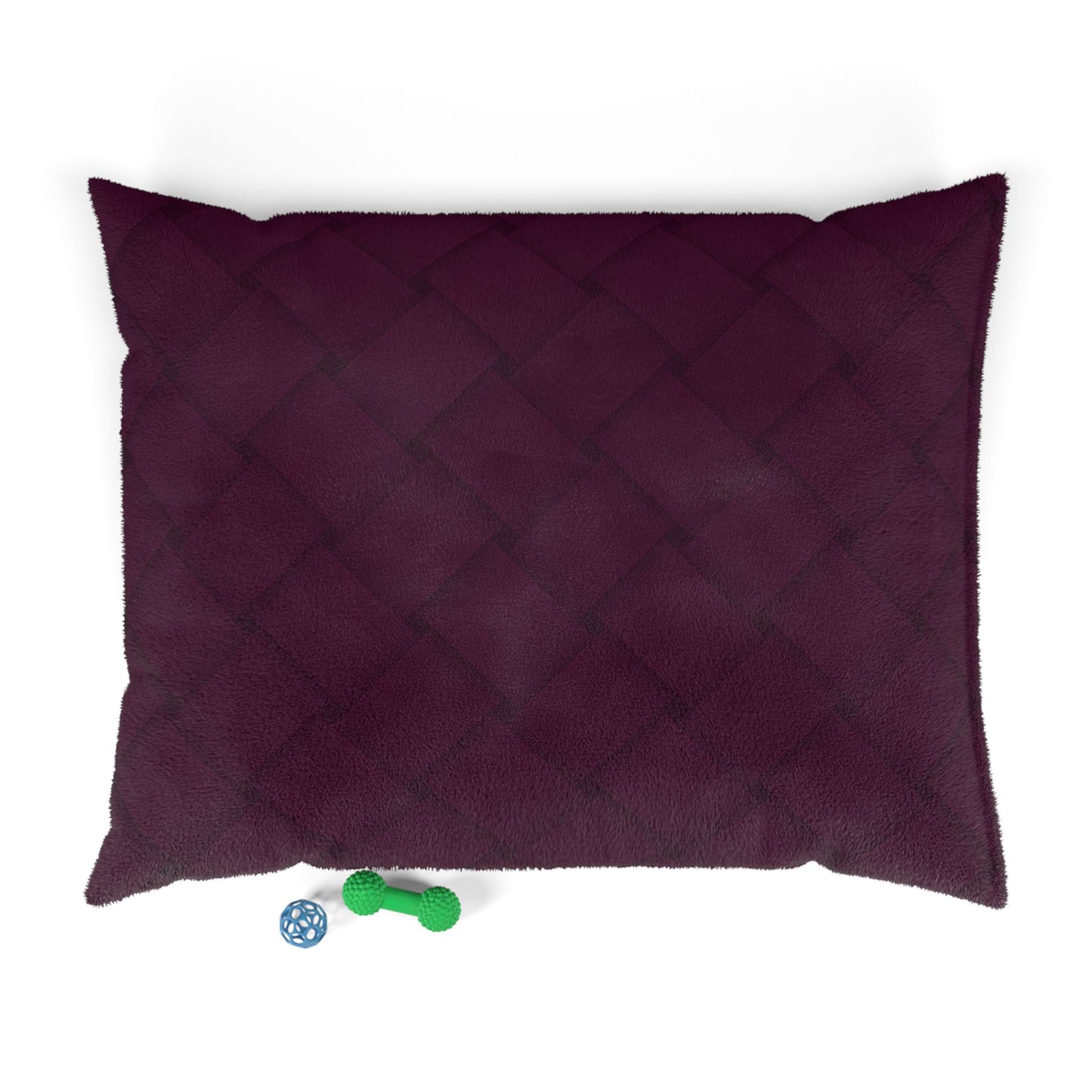 Cozy Pet Bed - Heimtierbett  Brainded Pattern Aubergine (S/M/L) - WOOVE