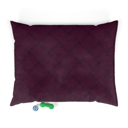Cozy Pet Bed - Heimtierbett  Brainded Pattern Aubergine (S/M/L) - WOOVE