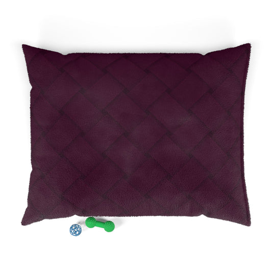 Cozy Pet Bed - Heimtierbett  Brainded Pattern Aubergine (S/M/L) - WOOVE