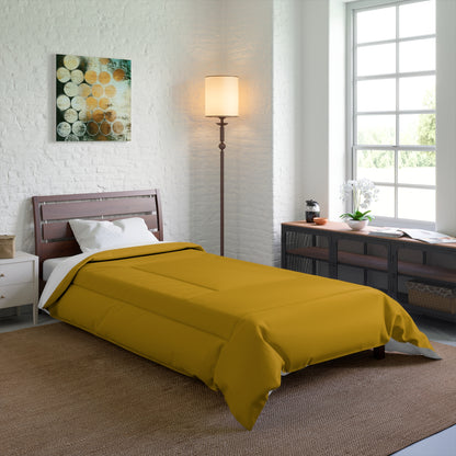Design Comforter – stilvolle Tagesdecke mit weichem Griff - Mustard Yellow - WOOVE