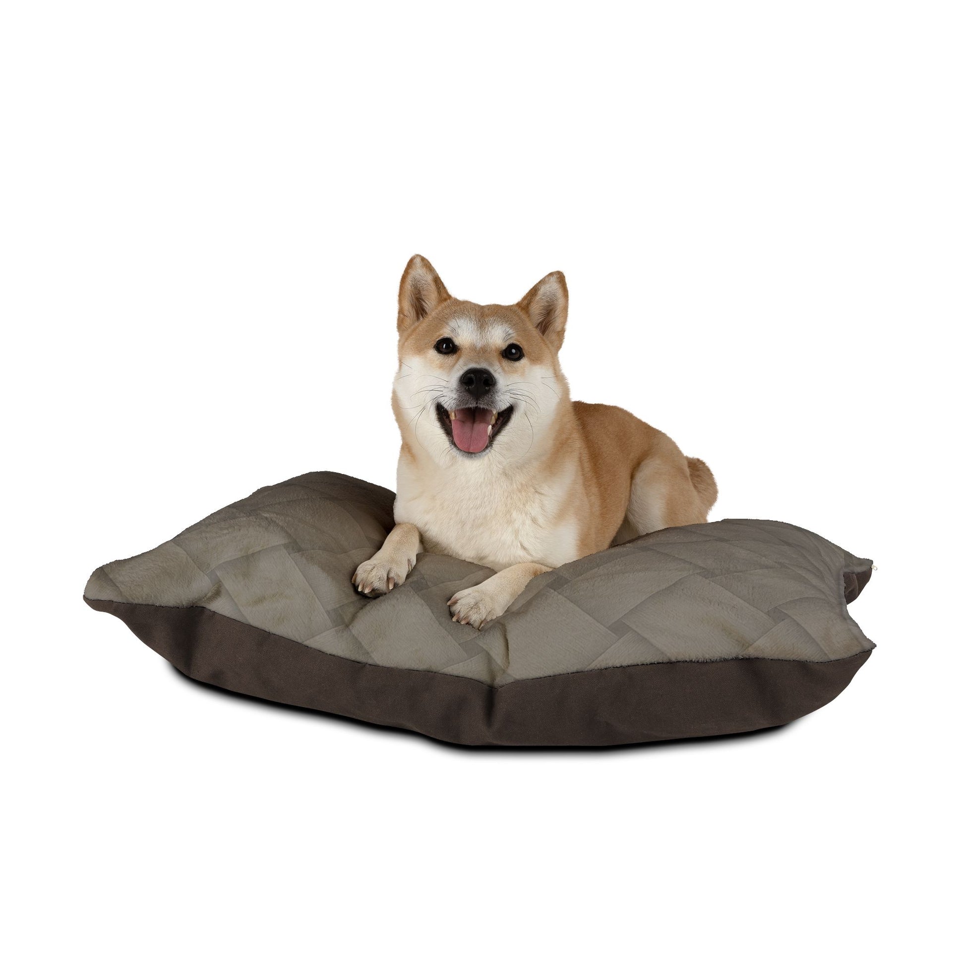 Cozy Pet Bed - Heimtierbett  Brainded Pattern Taupe (S/M/L) - WOOVE