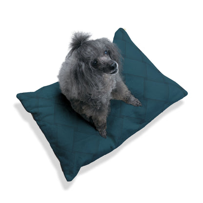 Cozy Pet Bed - Heimtierbett Brainded Pattern Petrol (S/M/L) - WOOVE