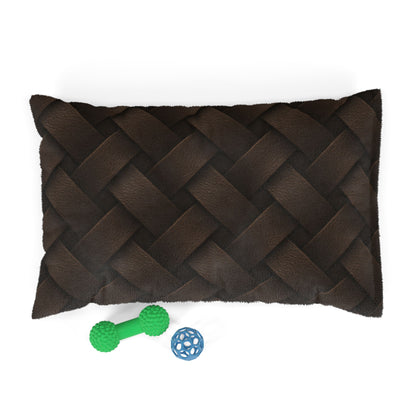 Cozy Pet Bed - Heimtierbett Brainded Pattern Dark Brown (S/M/L) - WOOVE