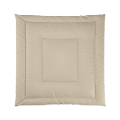 Design Comforter – stilvolle Tagesdecke mit weichem Griff - Light Cappuccino - WOOVE