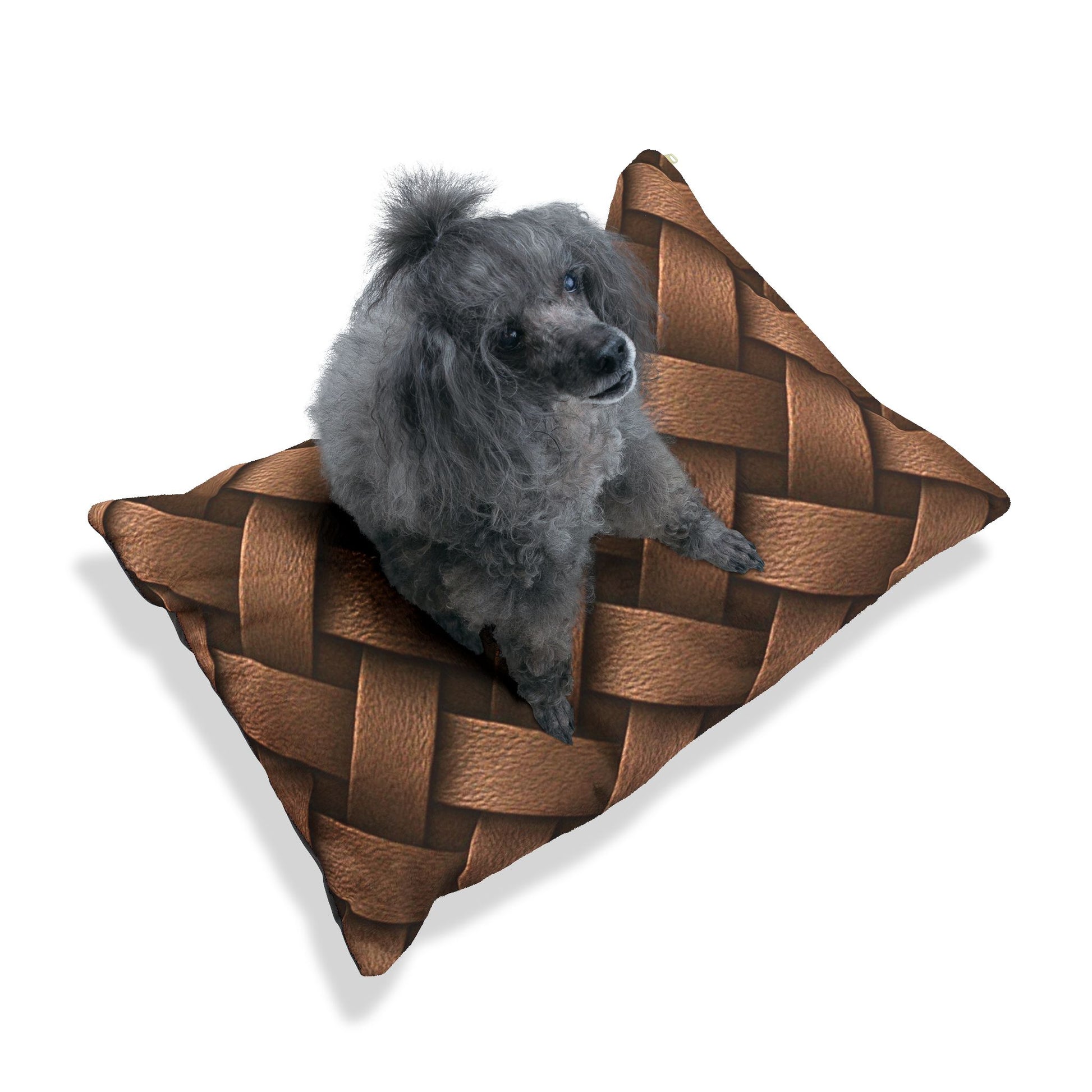 Cozy Pet Bed - Heimtierbett  Brainded Pattern Brown (S/M/L) - WOOVE