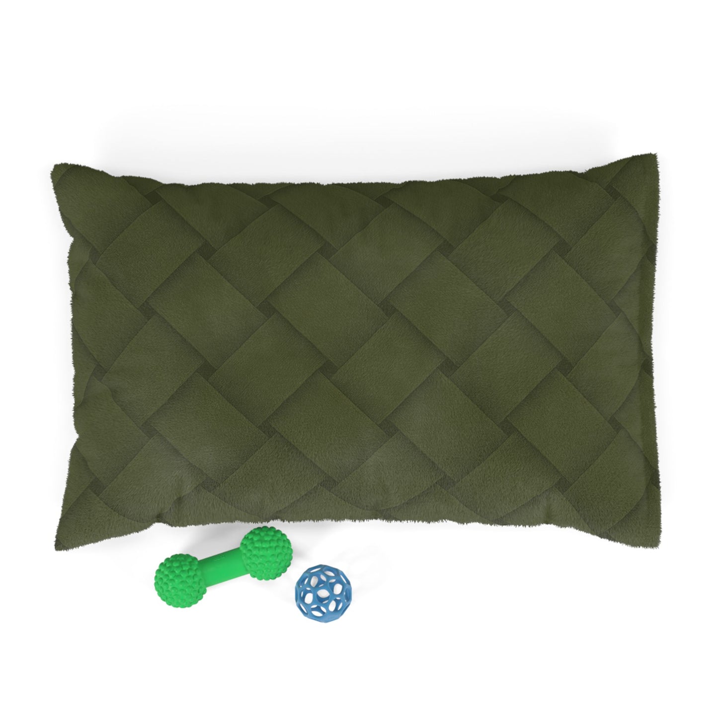 Cozy Pet Bed - Heimtierbett Brainded Pattern Olive (S/M/L) - WOOVE