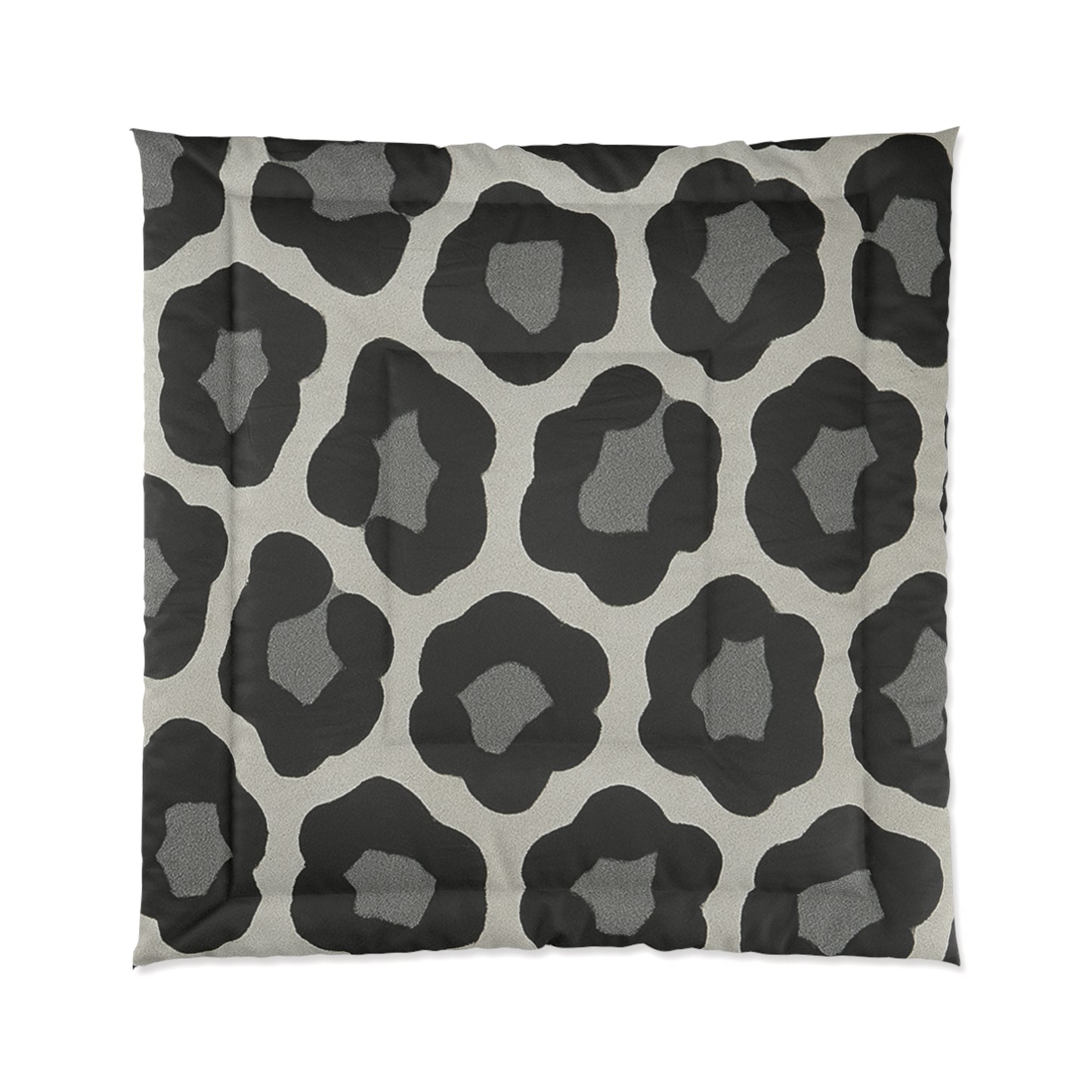Design Comforter – stilvolle Tagesdecke mit weichem Griff - Bold Leopard Grey - WOOVE