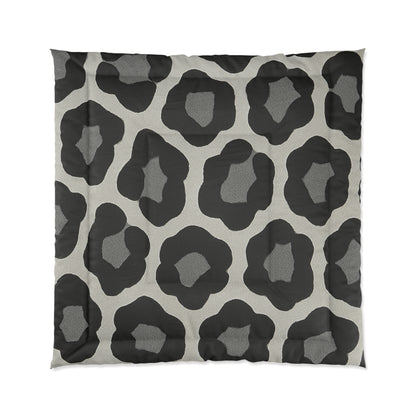 Design Comforter – stilvolle Tagesdecke mit weichem Griff - Bold Leopard Grey - WOOVE