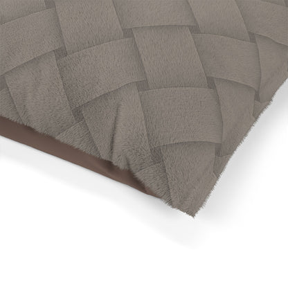 Cozy Pet Bed - Heimtierbett  Brainded Pattern Taupe (S/M/L) - WOOVE
