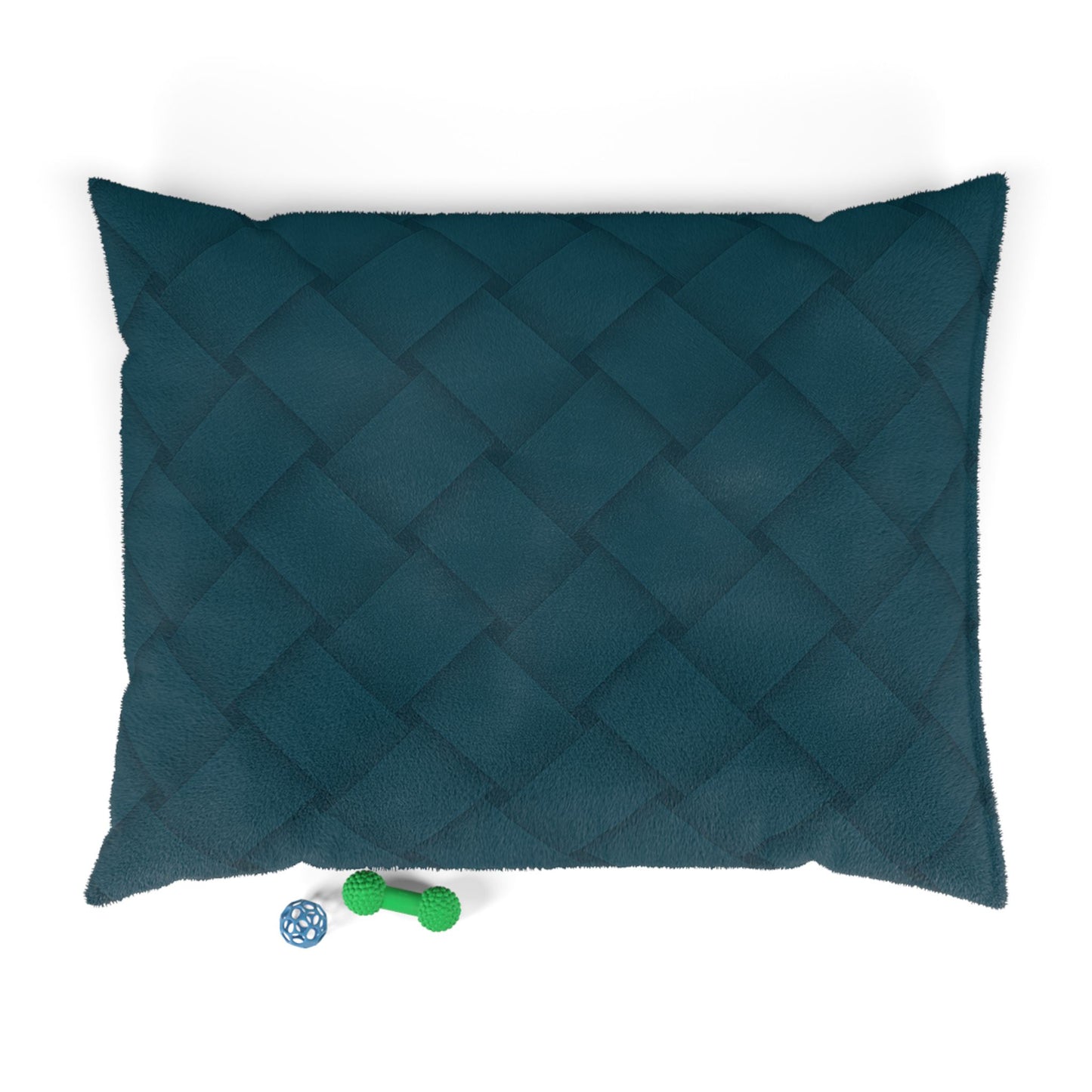 Cozy Pet Bed - Heimtierbett Brainded Pattern Petrol (S/M/L) - WOOVE