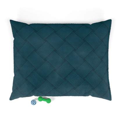 Cozy Pet Bed - Heimtierbett Brainded Pattern Petrol (S/M/L) - WOOVE