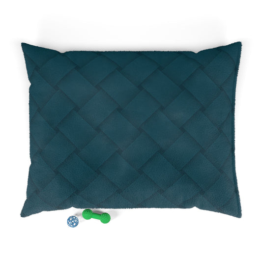 Cozy Pet Bed - Heimtierbett Brainded Pattern Petrol (S/M/L) - WOOVE