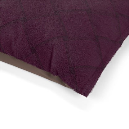 Cozy Pet Bed - Heimtierbett  Brainded Pattern Aubergine (S/M/L) - WOOVE