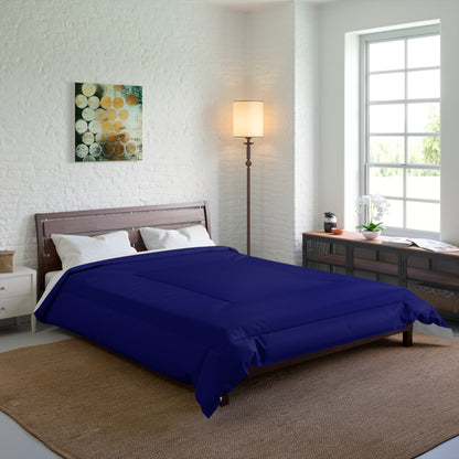 Design Comforter – stilvolle Tagesdecke mit weichem Griff - Midnight Blue - WOOVE