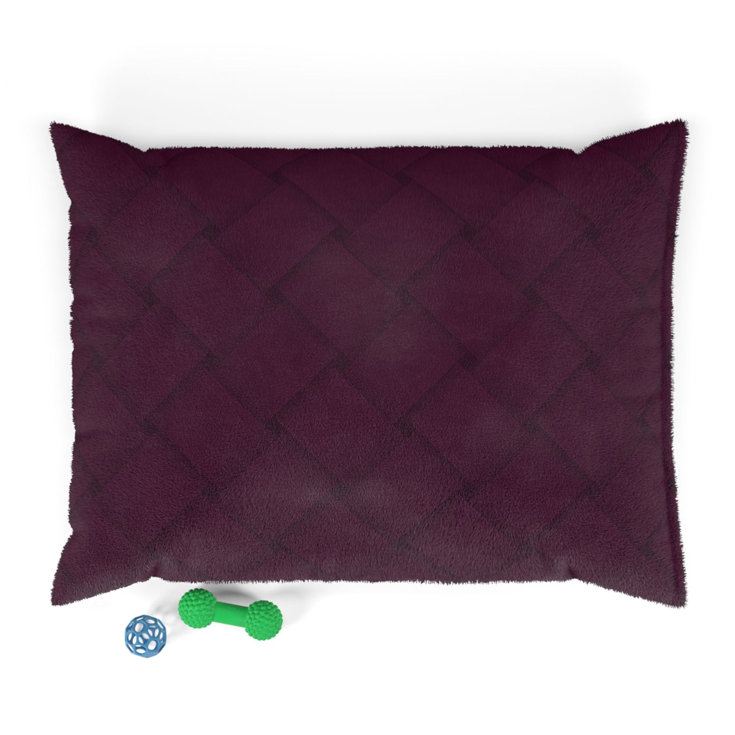 Cozy Pet Bed - Heimtierbett  Brainded Pattern Aubergine (S/M/L) - WOOVE