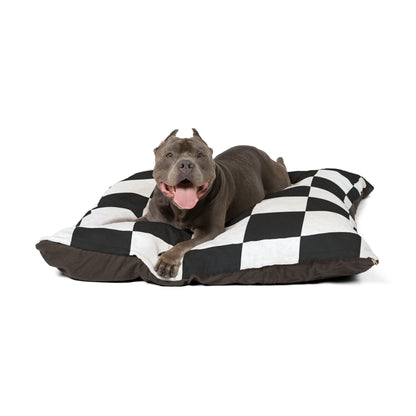 Cozy Pet Bed - Heimtierbett Black & White Chess (S/M/L) - WOOVE