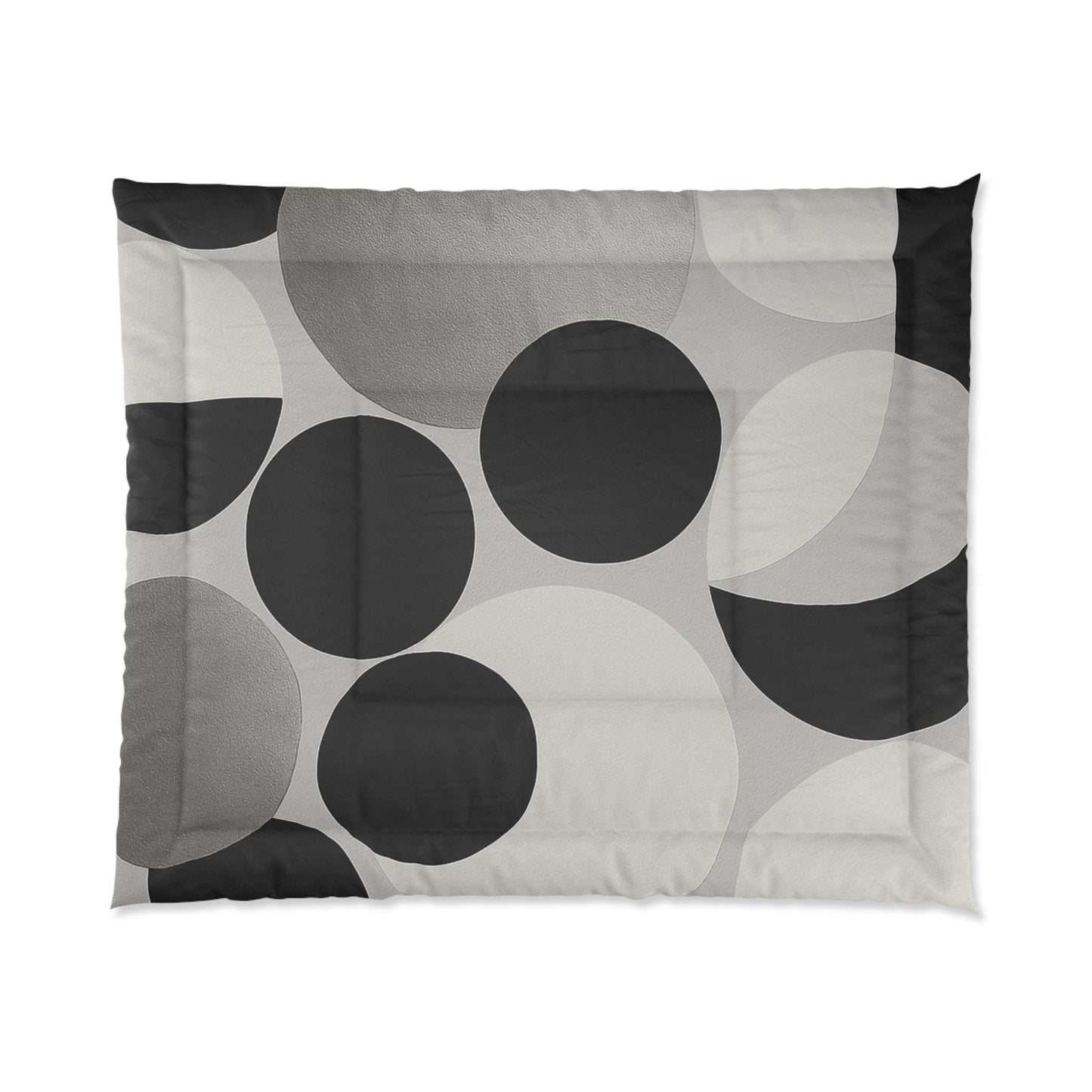 Design Comforter – stilvolle Tagesdecke mit weichem Griff - Silver Dots - WOOVE