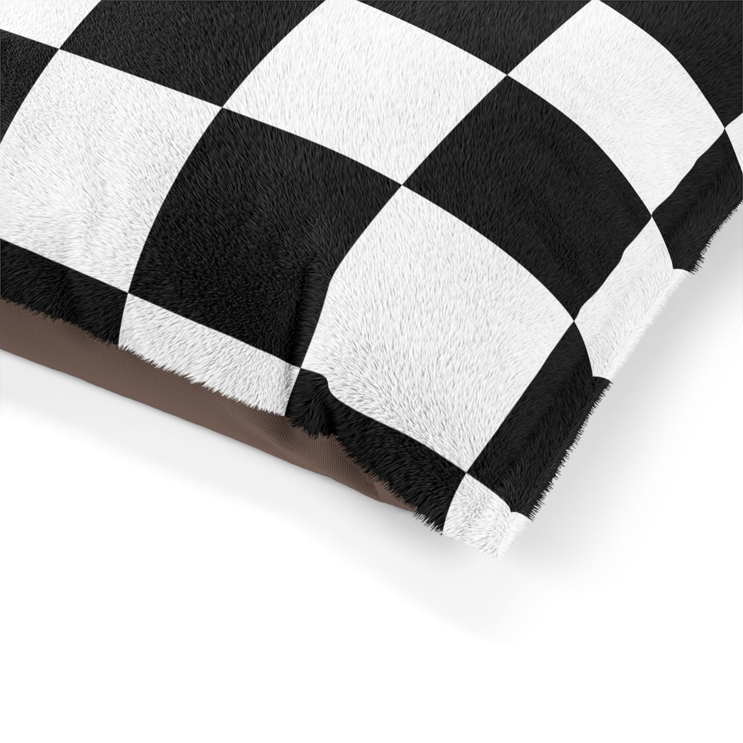 Cozy Pet Bed - Heimtierbett Black & White Chess (S/M/L) - WOOVE