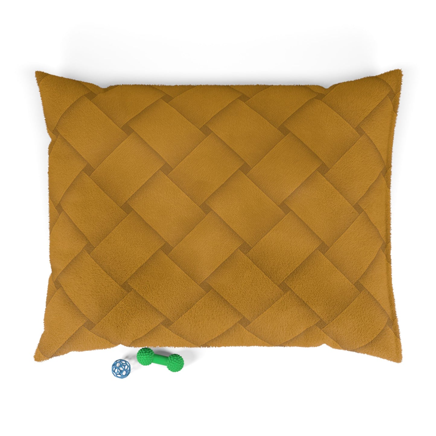 Cozy Pet Bed - Heimtierbett - Brainded Pattern Mustard Yellow (S/M/L) - WOOVE