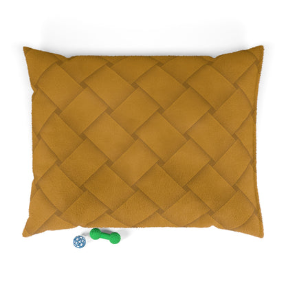 Cozy Pet Bed - Heimtierbett - Brainded Pattern Mustard Yellow (S/M/L) - WOOVE