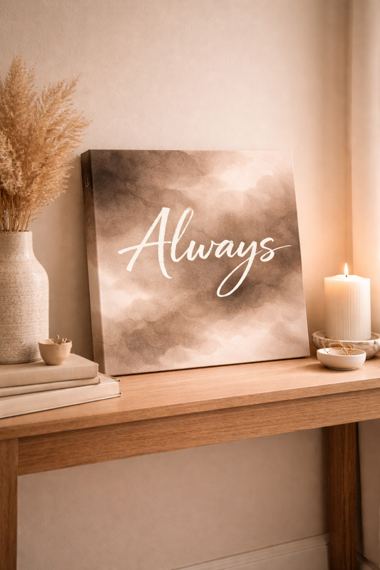 Always Greige / Mini-Leinwandbild - WOOVE