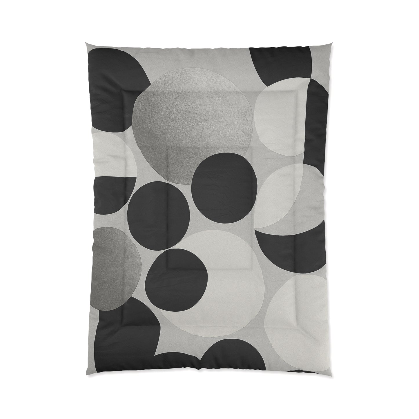 Design Comforter – stilvolle Tagesdecke mit weichem Griff - Silver Dots - WOOVE