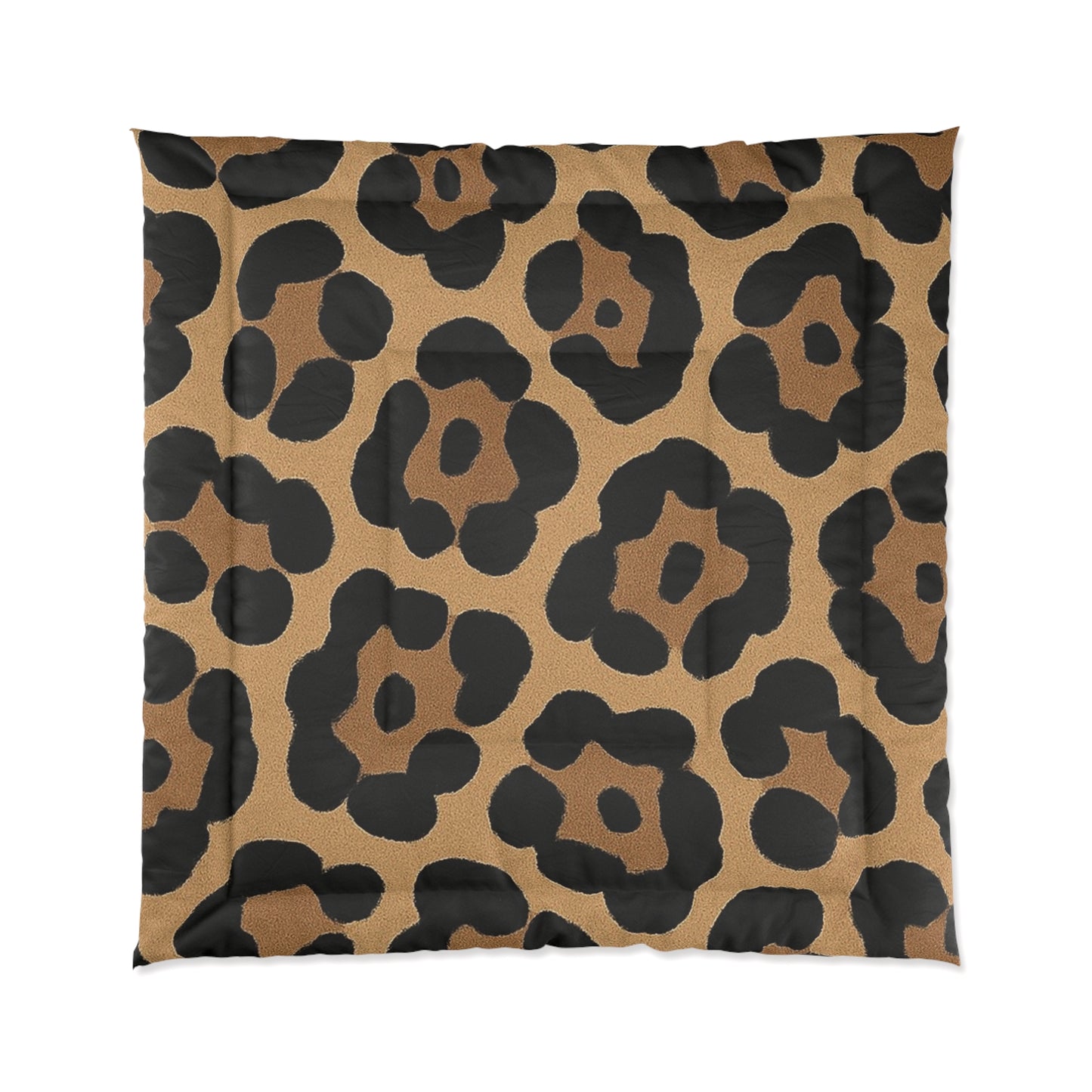 Design Comforter – stilvolle Tagesdecke mit weichem Griff - Bold Leopard Brown - WOOVE