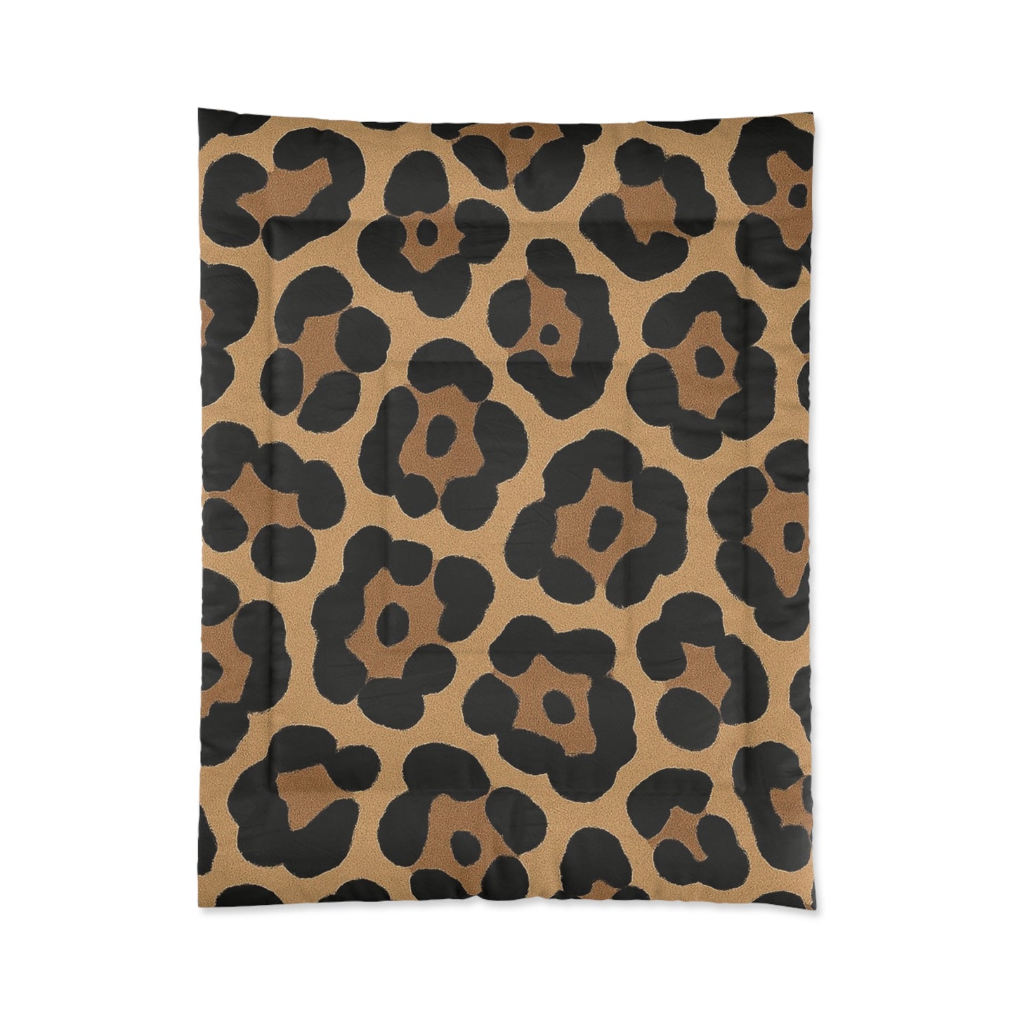 Design Comforter – stilvolle Tagesdecke mit weichem Griff - Bold Leopard Brown - WOOVE