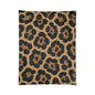 Design Comforter – stilvolle Tagesdecke mit weichem Griff - Bold Leopard Brown - WOOVE
