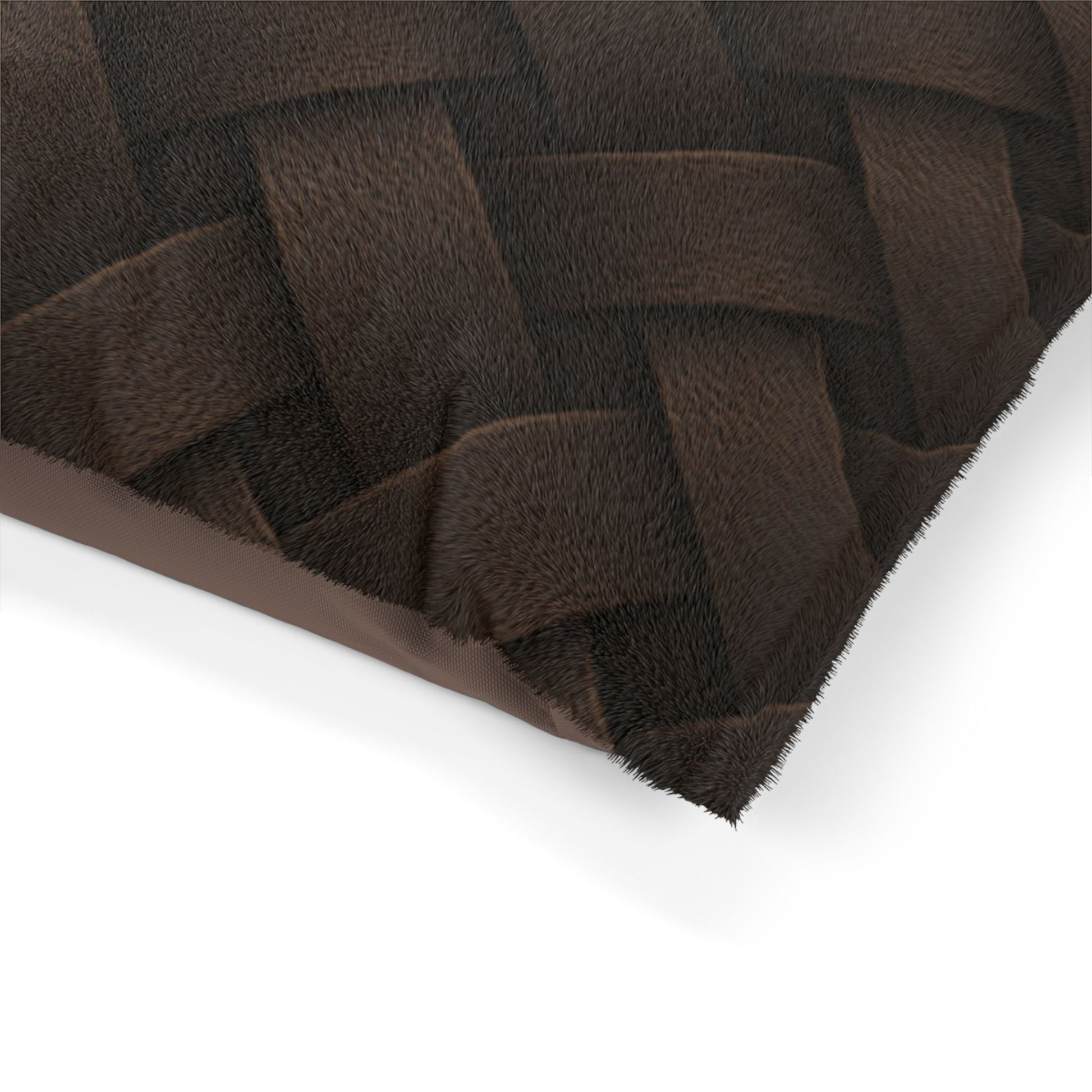 Cozy Pet Bed - Heimtierbett Brainded Pattern Dark Brown (S/M/L) - WOOVE